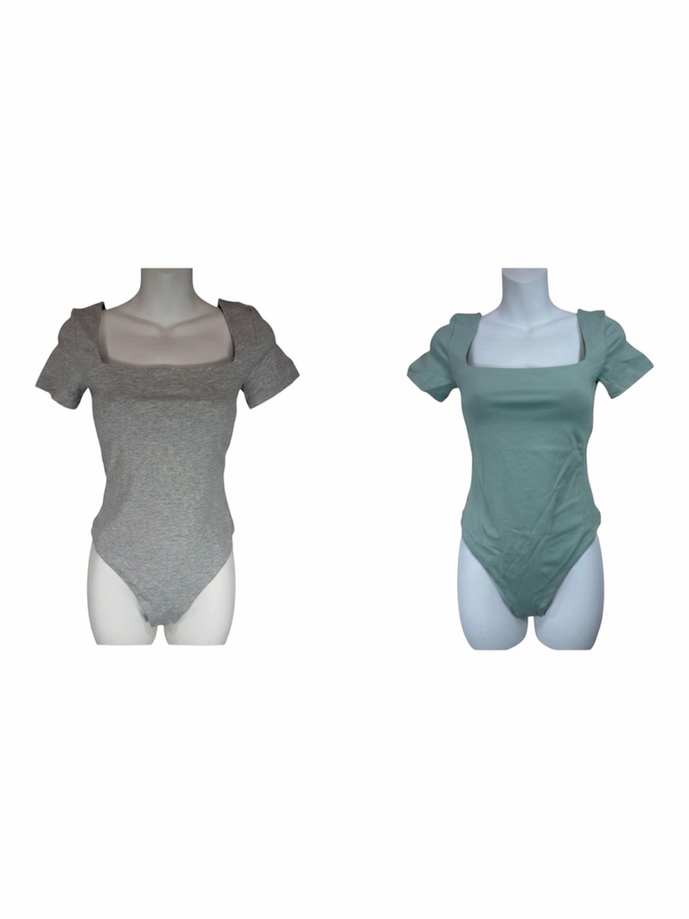 Aritzia Babaton Contour Squareneck Short Sleeve Bodysuit Lot 2 S Basic CleanGirl